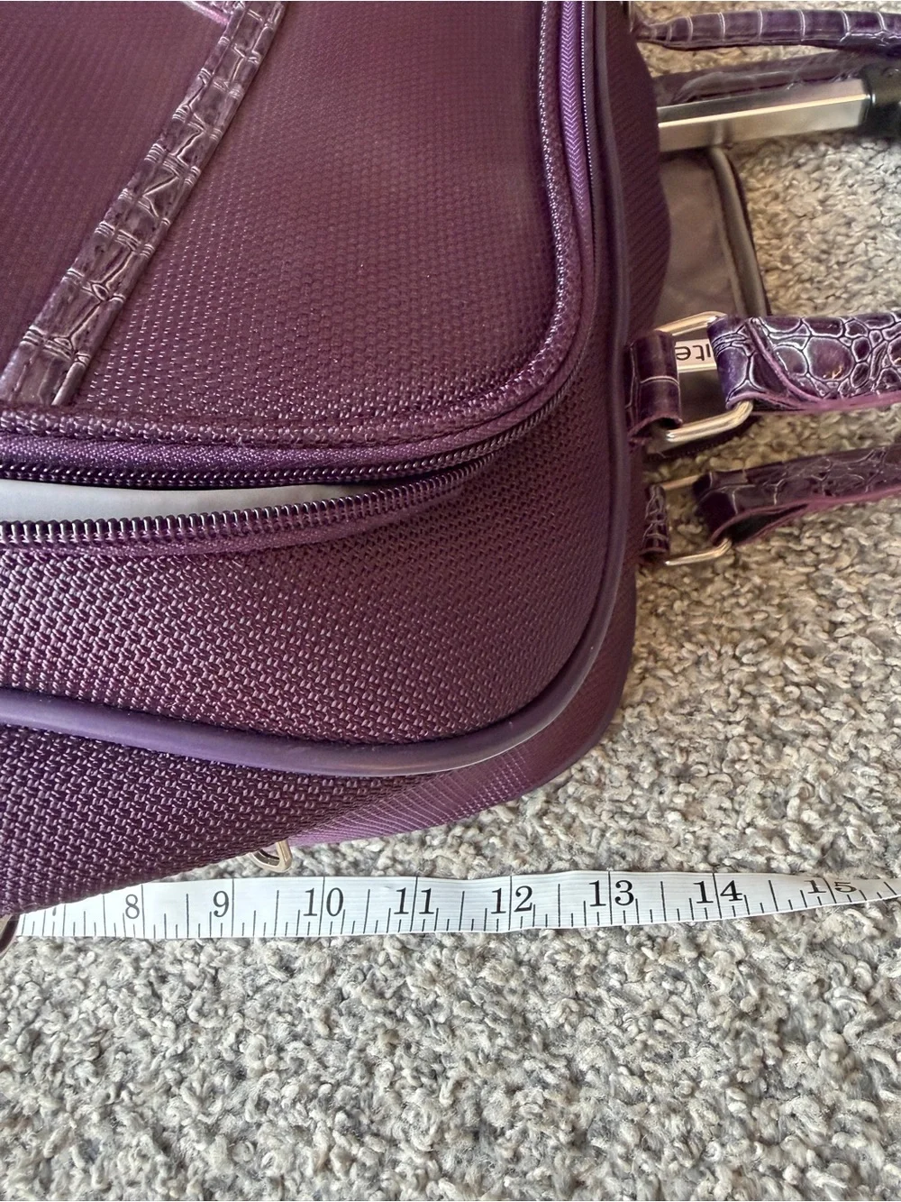 Samsonite Purple Laptop Bag/ Wheeled Carry On luggage